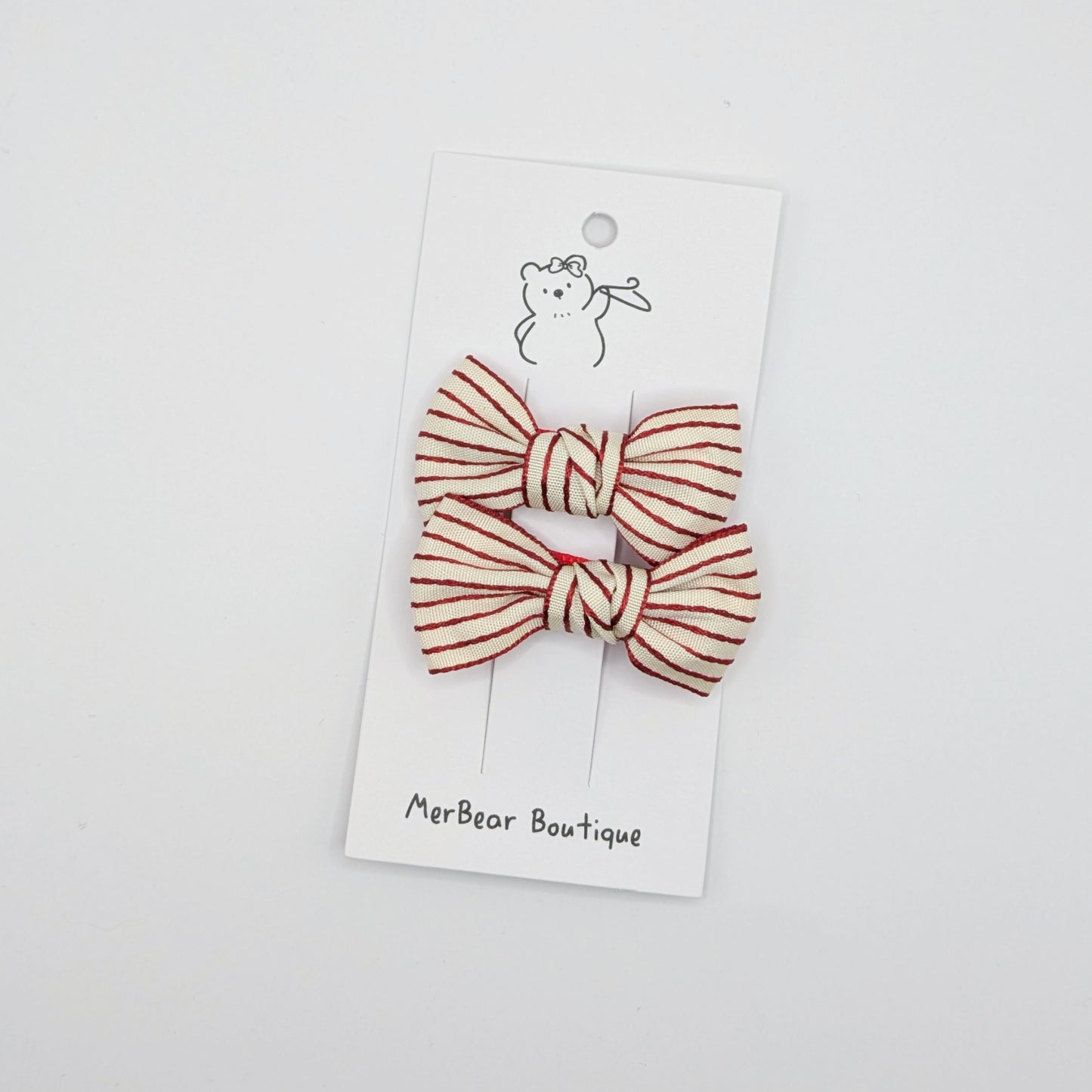 Festive Bow Hair Clip Sets (Set of 2)