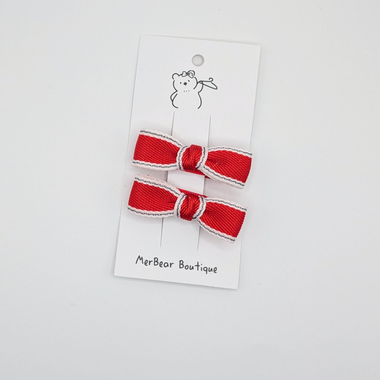 Festive Bow Hair Clip Sets (Set of 2)