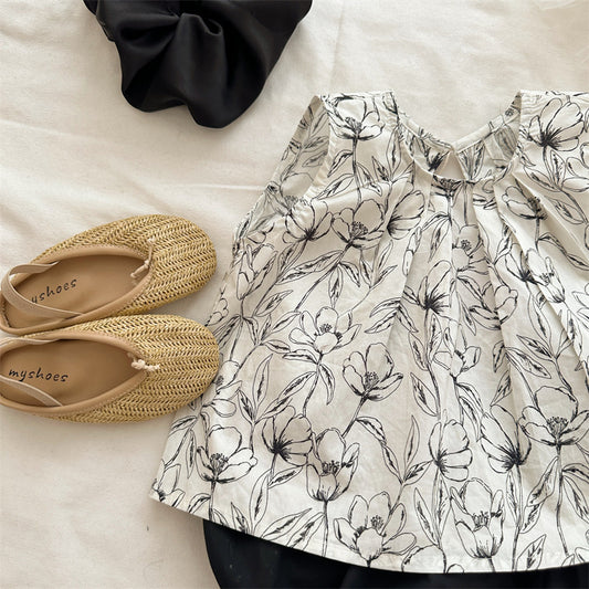 Monochrome Garden Blouse