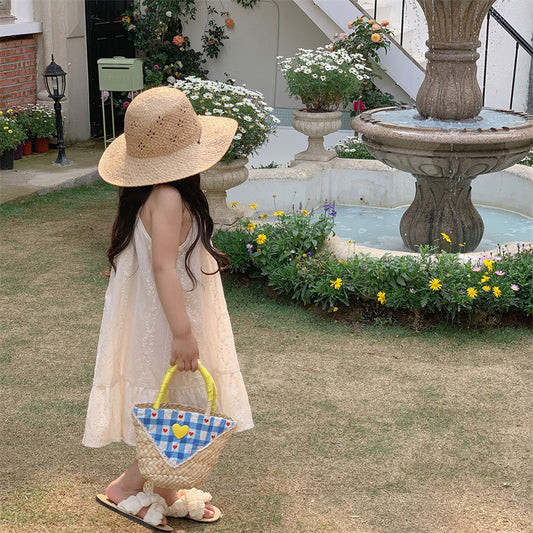Embroidered White Summer Dress