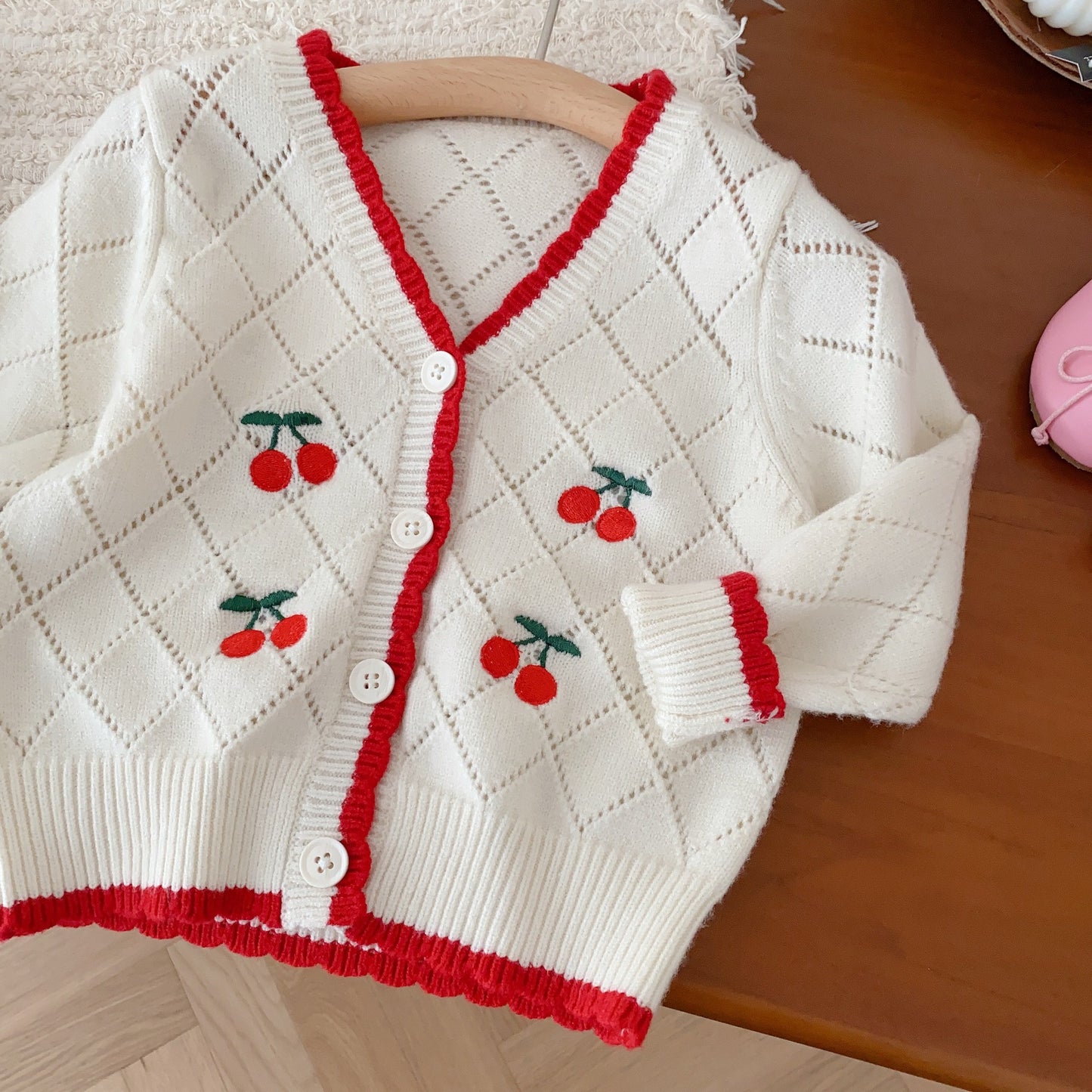 Cherry Vest and Sweater