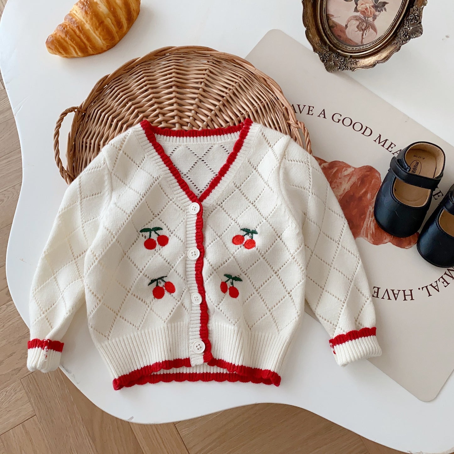 Cherry Vest and Sweater