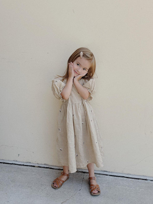 Meadow Bloom Linen Dress