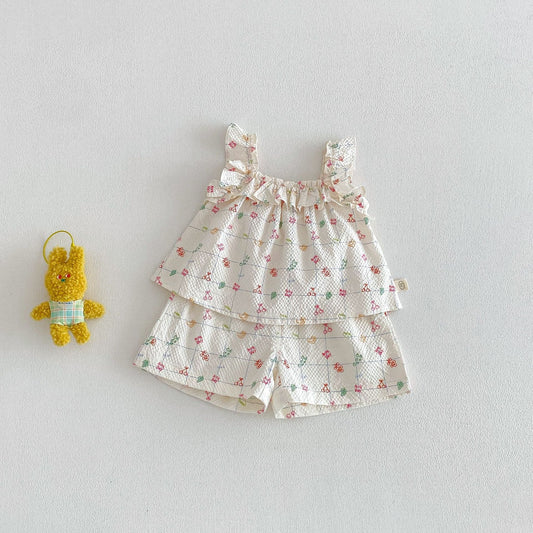 Sweet Orchard Ruffle Tank & Shorts Set