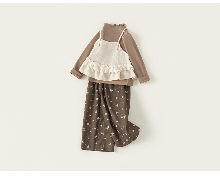 Vintage Meadow 3-Piece Ruffle Set