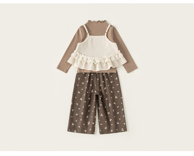 Vintage Meadow 3-Piece Ruffle Set