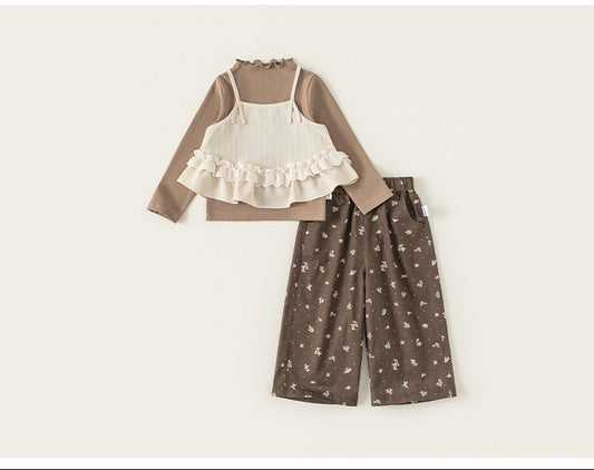 Vintage Meadow 3-Piece Ruffle Set
