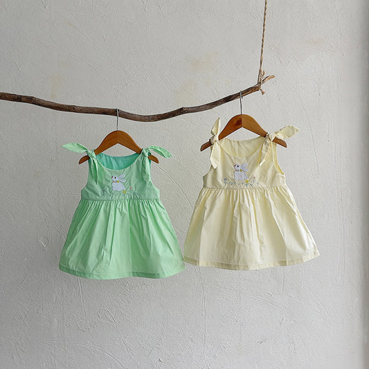 Sunny Bunny Tie-Shoulder Dress