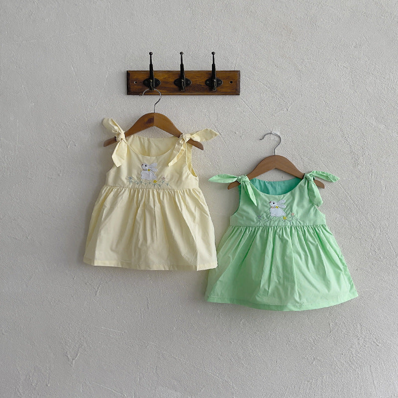 Sunny Bunny Tie-Shoulder Dress