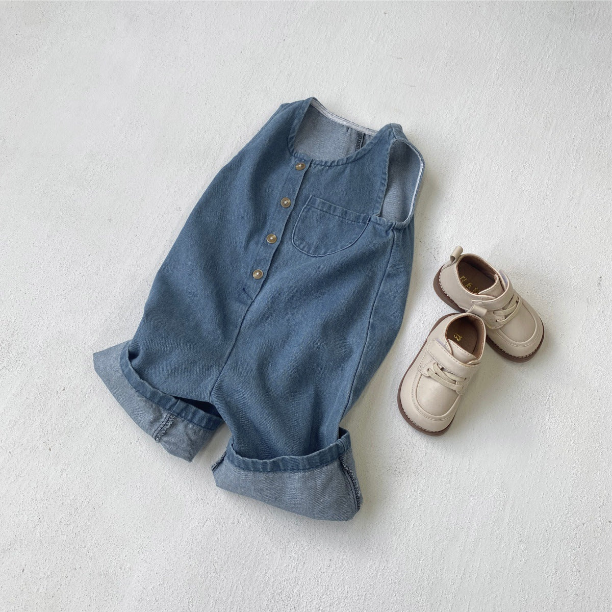 Classic Denim Overall Jumpsuit