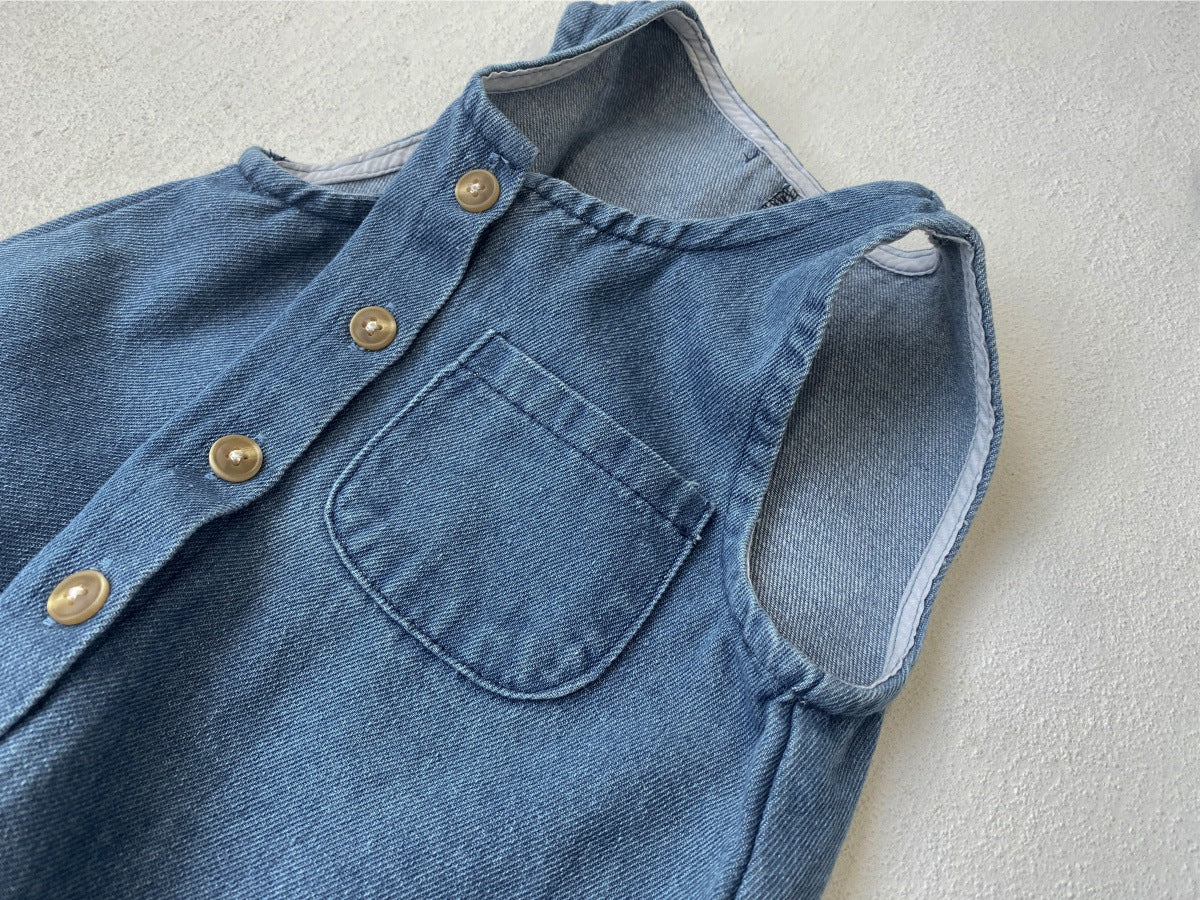Classic Denim Overall Jumpsuit