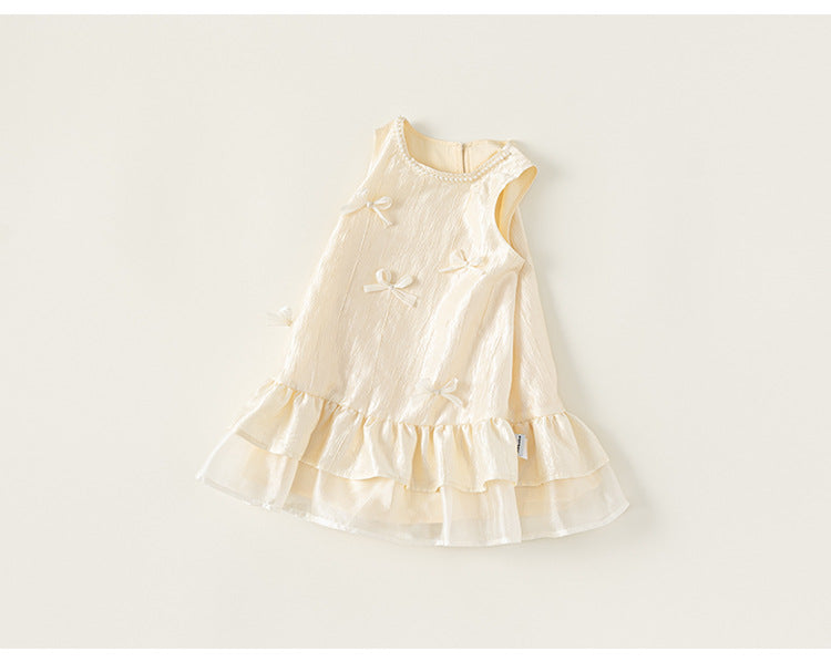 Sweet Bow Ruffle Dress