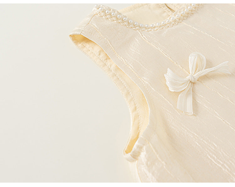 Sweet Bow Ruffle Dress