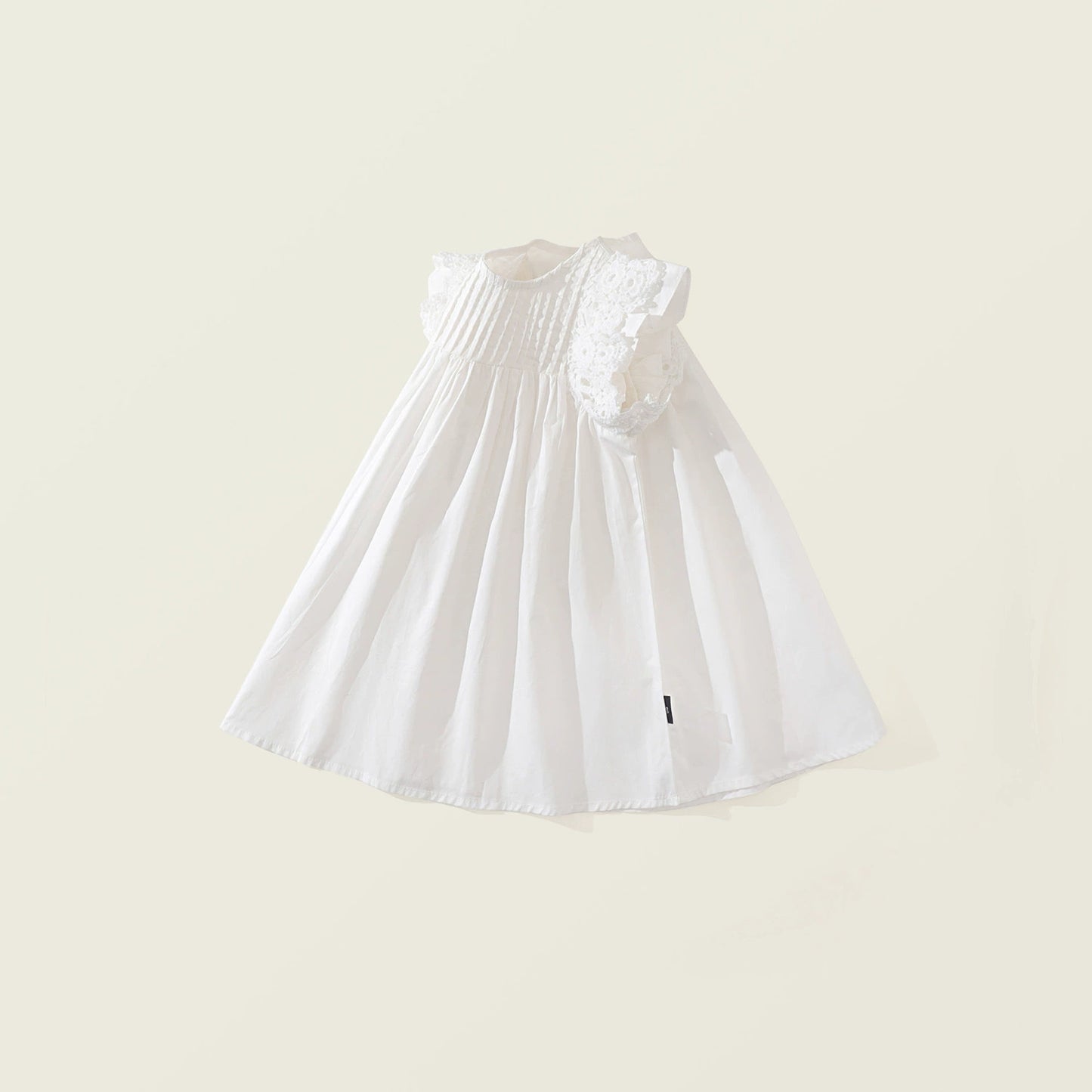 Romantic White Cotton Dress