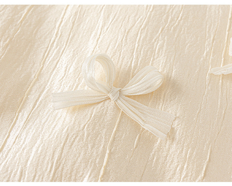 Sweet Bow Ruffle Dress