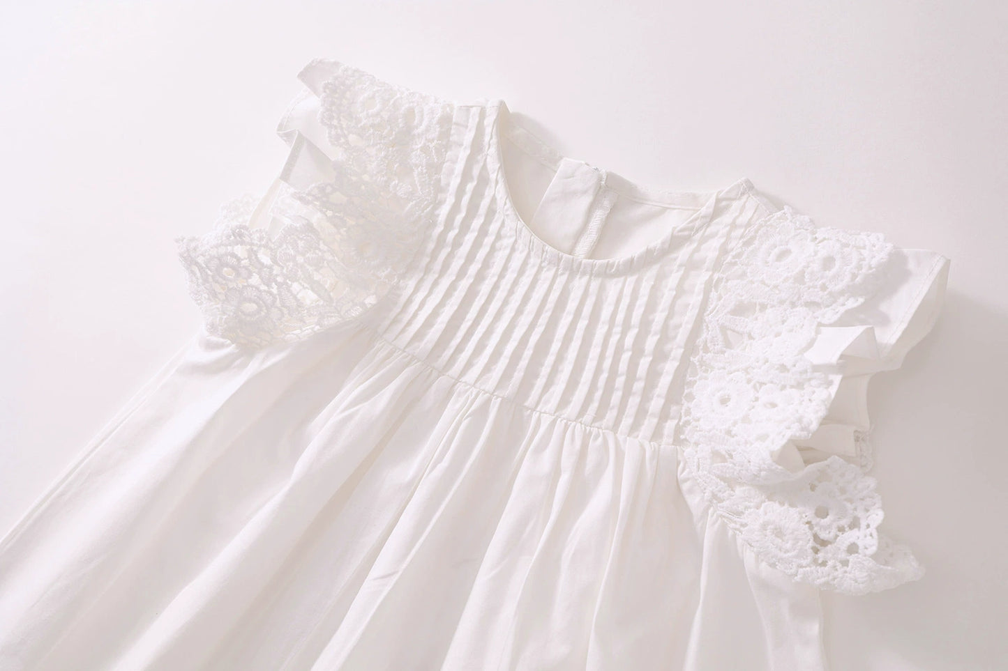 Romantic White Cotton Dress