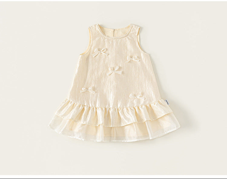 Sweet Bow Ruffle Dress