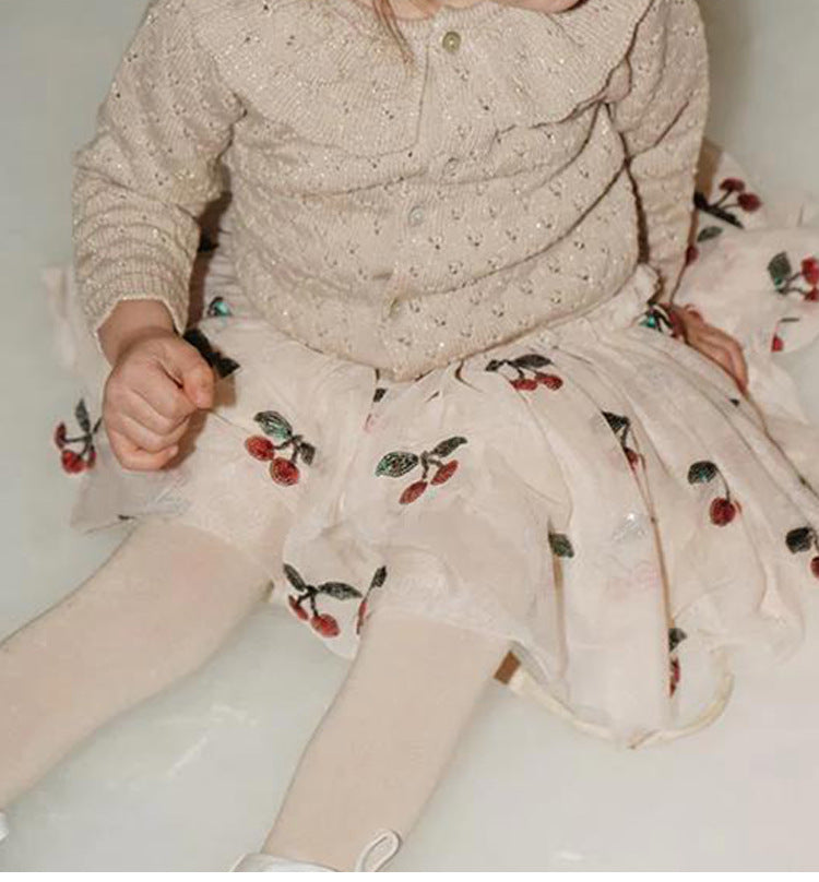 Cherry Tulle Skirt