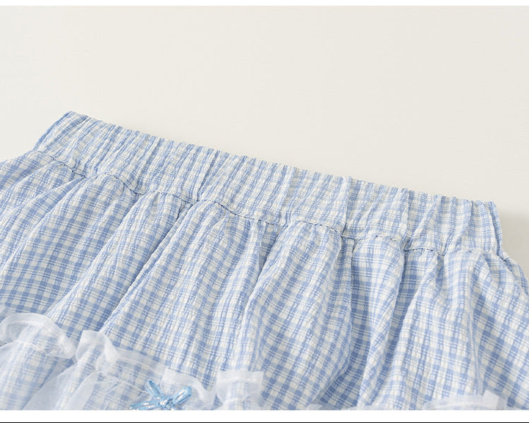 Bluebell Gingham Skort