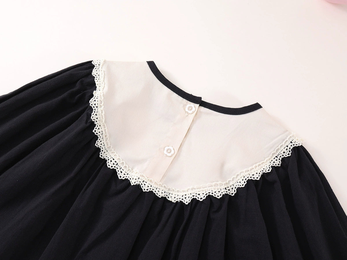 Black Bow Doll Style Dress