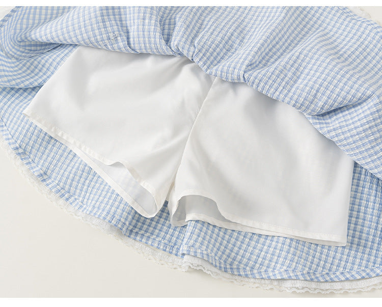Bluebell Gingham Skort