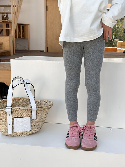 Grey cotton leggings