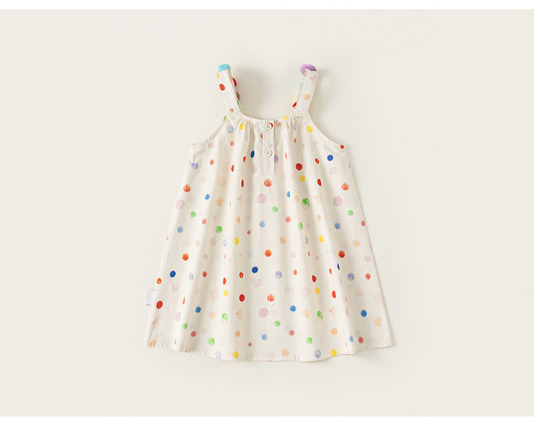 Rainbow Pom Pom Sundress