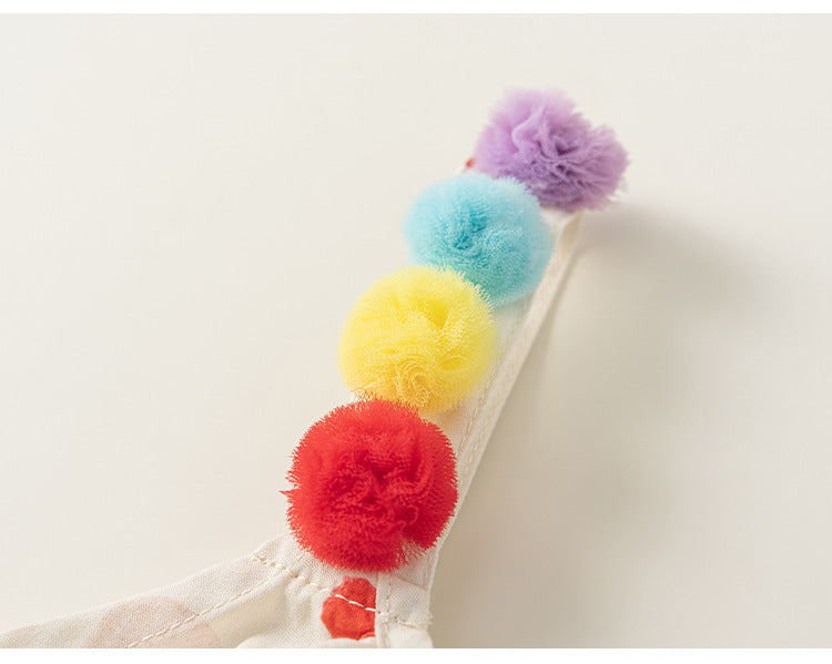 Rainbow Pom Pom Sundress