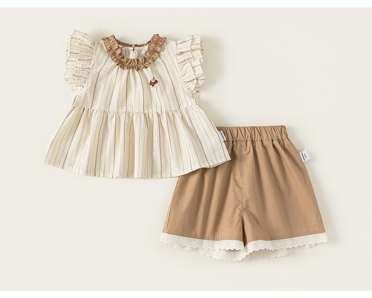 Sweet Berry Flutter Short Set