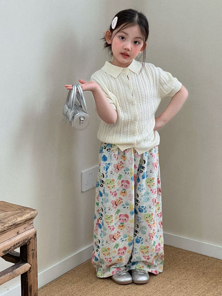 Playful Print Wide Leg Pants – Soft Everyday Bottoms
