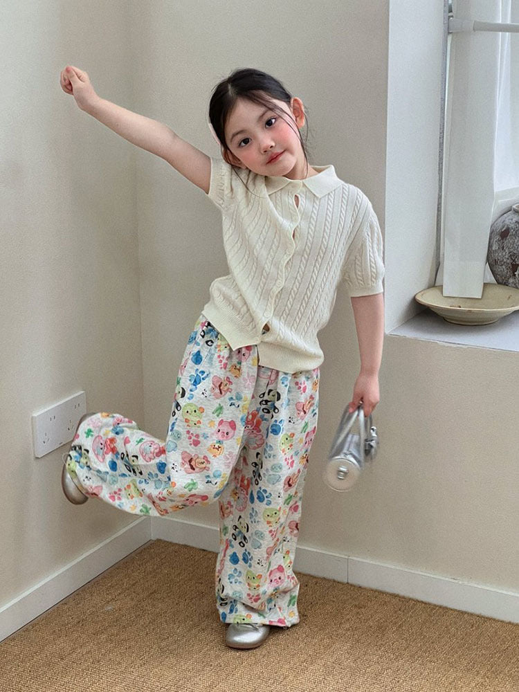 Playful Print Wide Leg Pants – Soft Everyday Bottoms