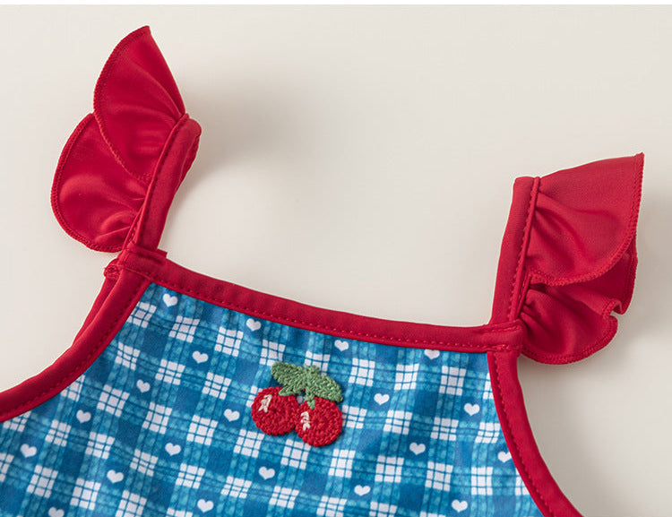Cherry Splash Two-Piece Swimsuit Set