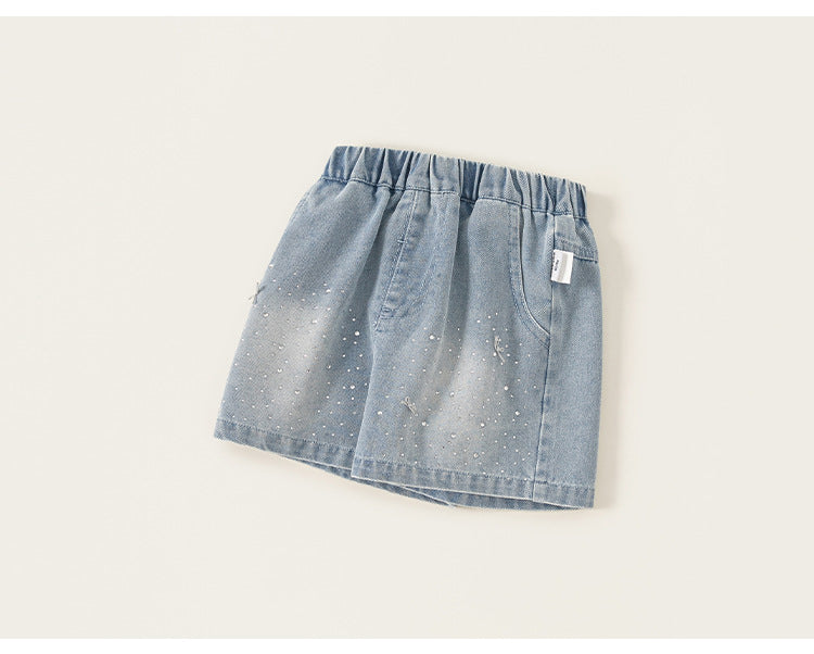 Sparkle Denim Shorts