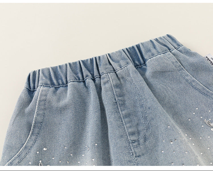Sparkle Denim Shorts