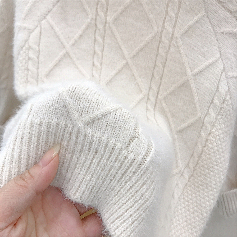 Cozy Cream Cable Knit Set – Toddler Sweater & Pants Outfit