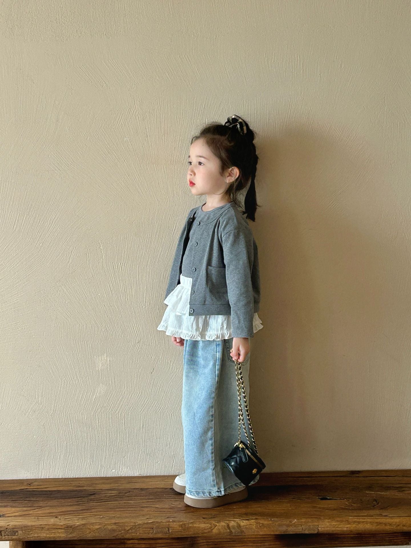 Wide-Leg Light Wash Jeans