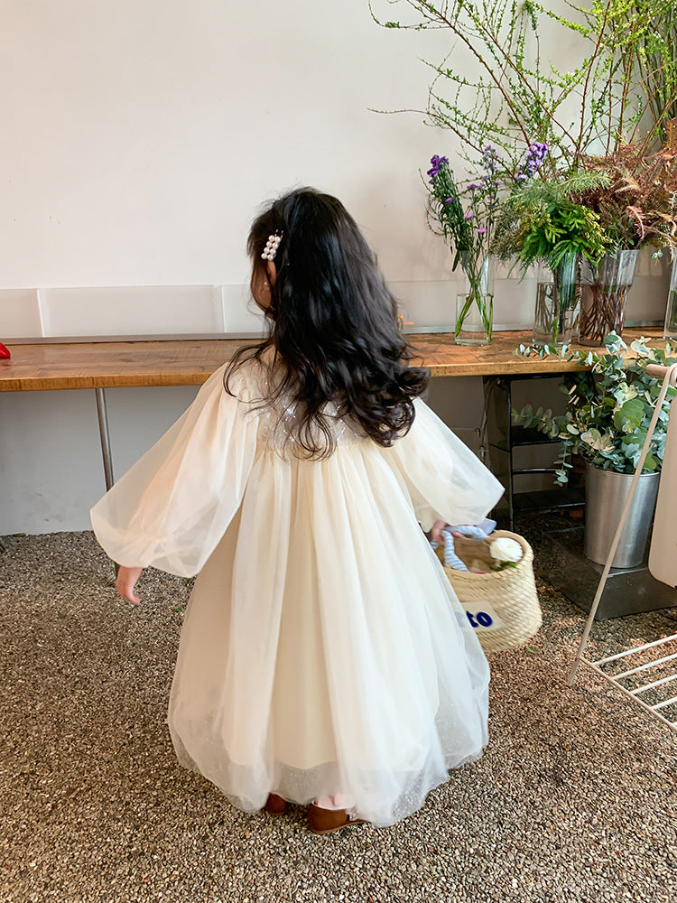 Early Fall Cream Tutu Dress