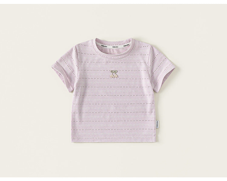 Blush Bow Pointelle Tee