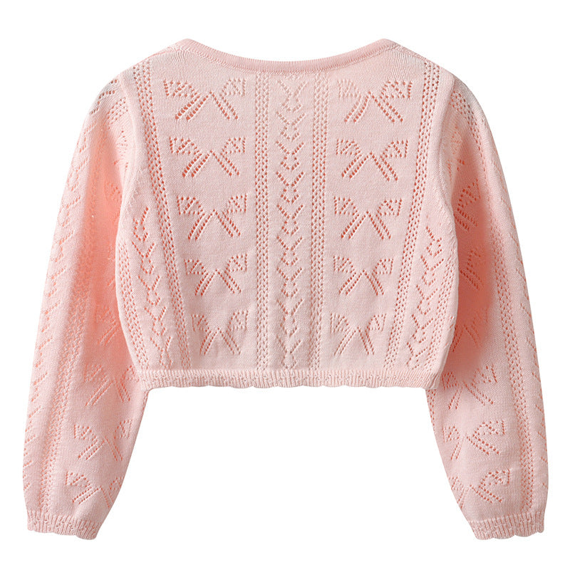 Sweet Bow Pointelle Cardigan