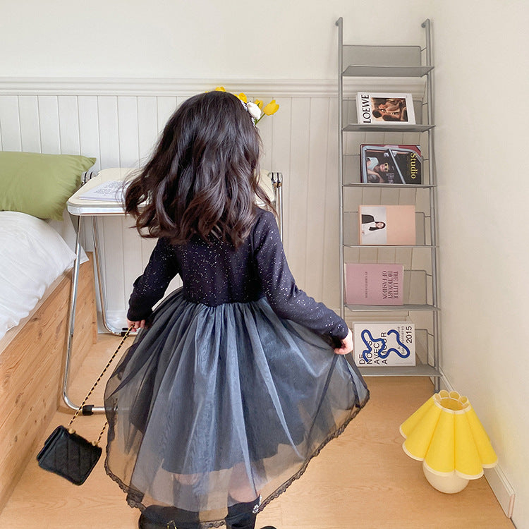 Fall Black Tutu Dress