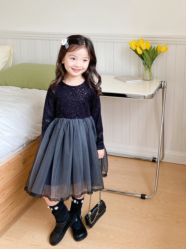 Fall Black Tutu Dress