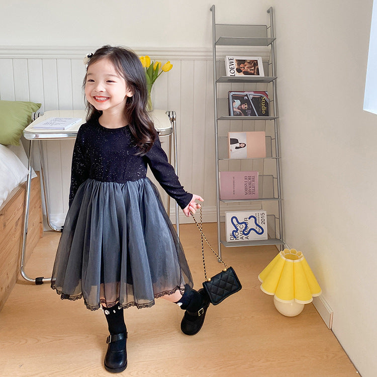 Fall Black Tutu Dress