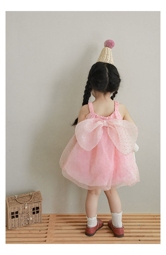 Big Bow Energy – Pink Tulle Party Dress