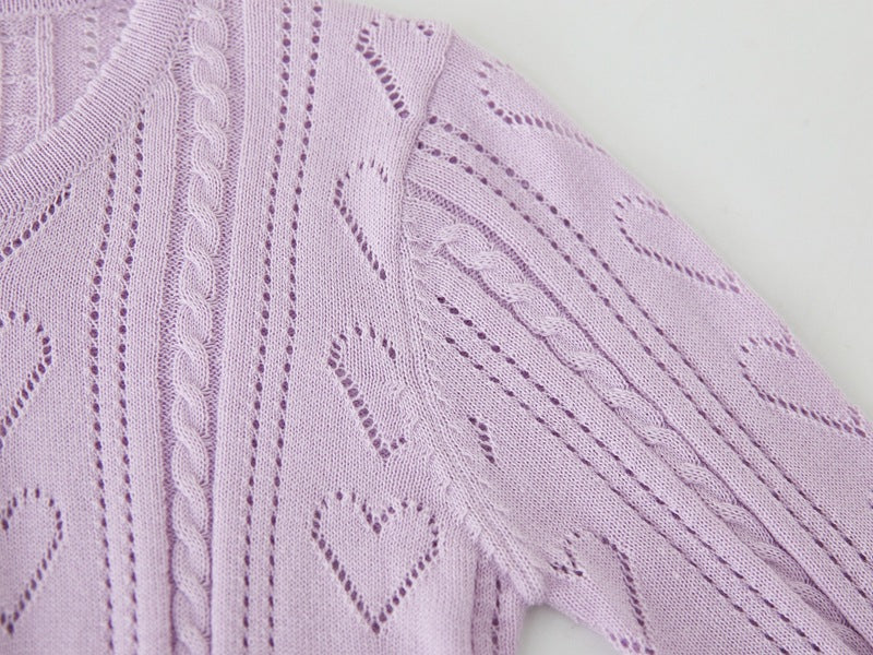 Sweetheart Pointelle Cardigan
