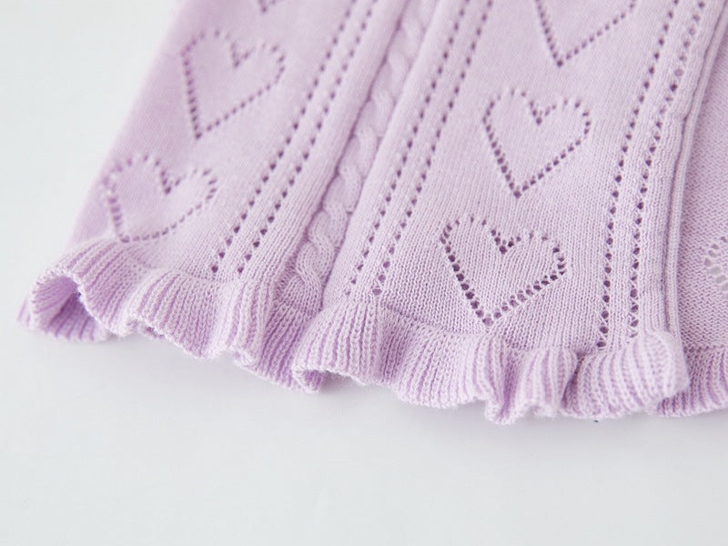 Sweetheart Pointelle Cardigan