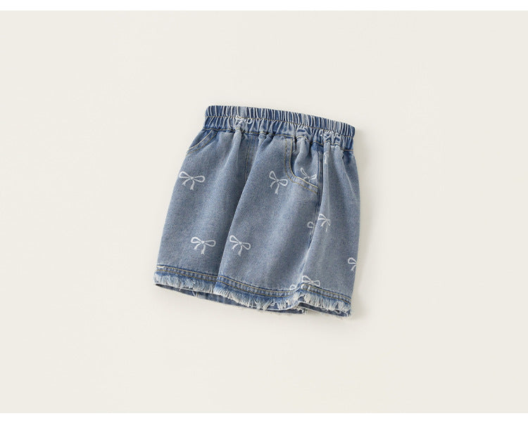 Sweet Bow Denim Shorts