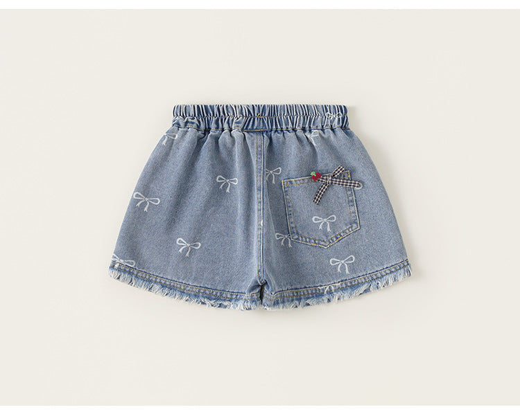 Sweet Bow Denim Shorts