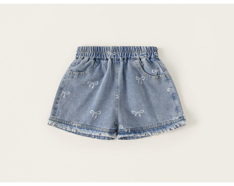 Sweet Bow Denim Shorts