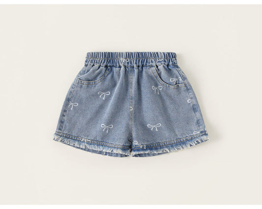 Sweet Bow Denim Shorts