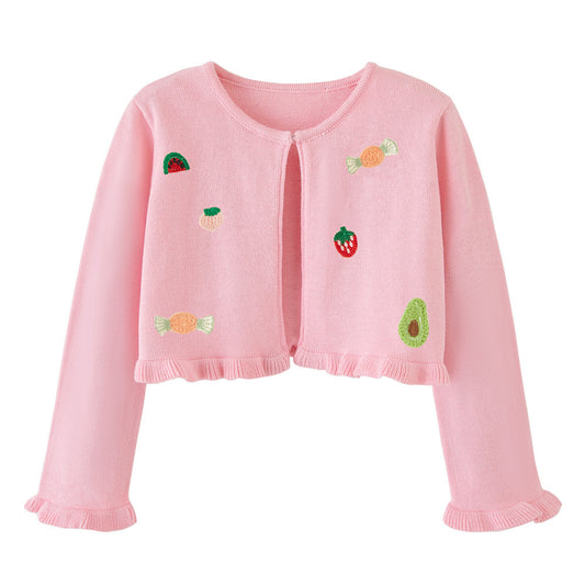 Sweet Treats Embroidered Knit Cardigan